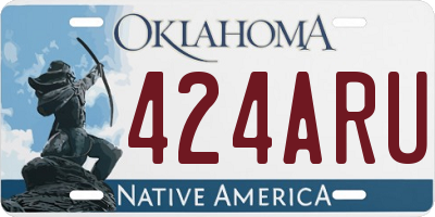 OK license plate 424ARU