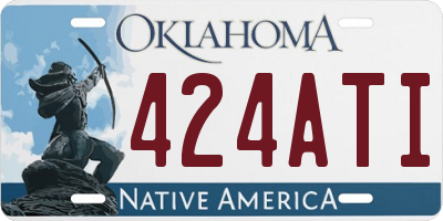 OK license plate 424ATI