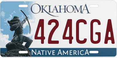 OK license plate 424CGA