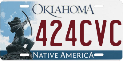 OK license plate 424CVC