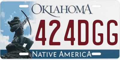 OK license plate 424DGG