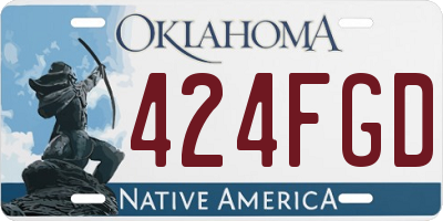 OK license plate 424FGD