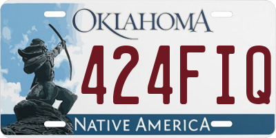 OK license plate 424FIQ