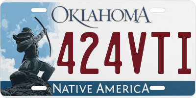 OK license plate 424VTI