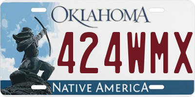 OK license plate 424WMX