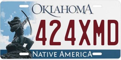 OK license plate 424XMD