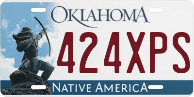 OK license plate 424XPS