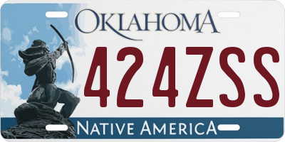 OK license plate 424ZSS