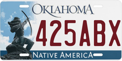 OK license plate 425ABX