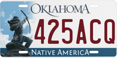 OK license plate 425ACQ