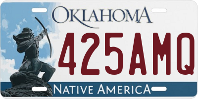 OK license plate 425AMQ