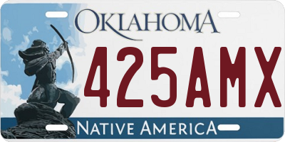 OK license plate 425AMX