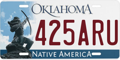 OK license plate 425ARU