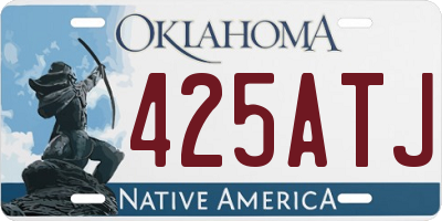 OK license plate 425ATJ