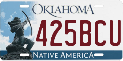 OK license plate 425BCU