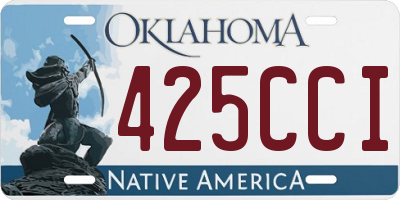 OK license plate 425CCI