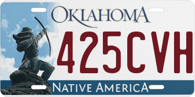 OK license plate 425CVH