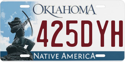OK license plate 425DYH