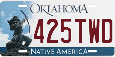 OK license plate 425TWD