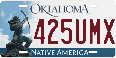 OK license plate 425UMX