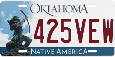OK license plate 425VEW