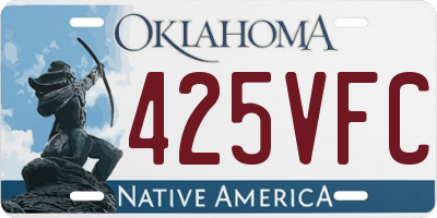 OK license plate 425VFC