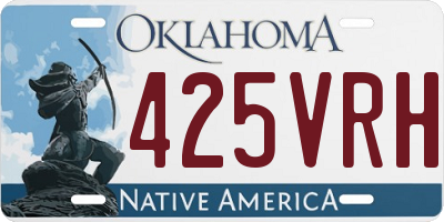 OK license plate 425VRH