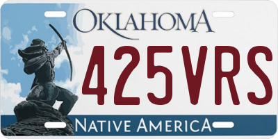 OK license plate 425VRS