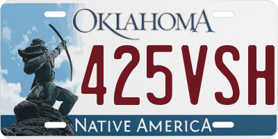 OK license plate 425VSH