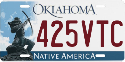 OK license plate 425VTC