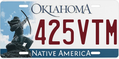 OK license plate 425VTM