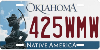 OK license plate 425WMW