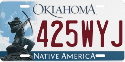 OK license plate 425WYJ