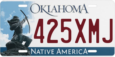 OK license plate 425XMJ