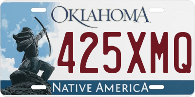 OK license plate 425XMQ