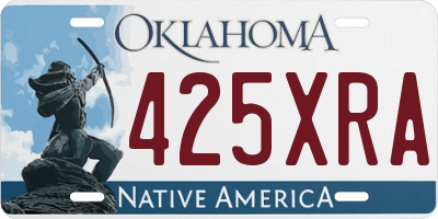 OK license plate 425XRA