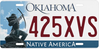OK license plate 425XVS