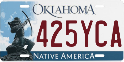 OK license plate 425YCA