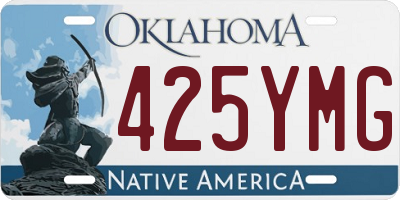 OK license plate 425YMG