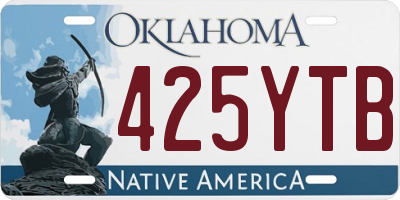 OK license plate 425YTB