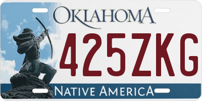 OK license plate 425ZKG