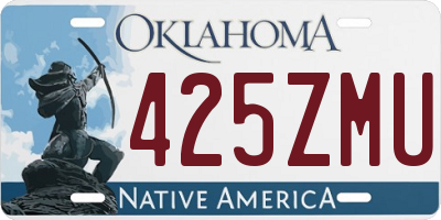 OK license plate 425ZMU