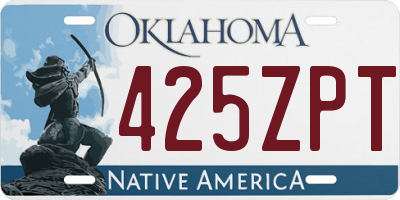 OK license plate 425ZPT