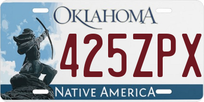 OK license plate 425ZPX