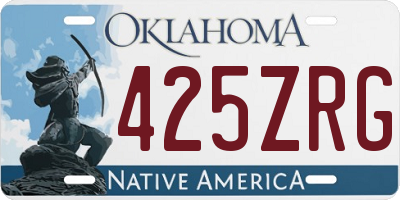 OK license plate 425ZRG