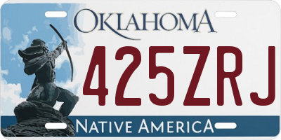 OK license plate 425ZRJ