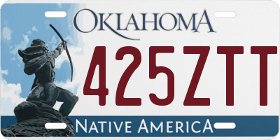 OK license plate 425ZTT