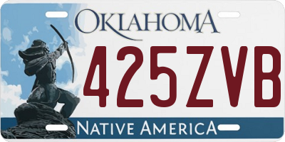 OK license plate 425ZVB