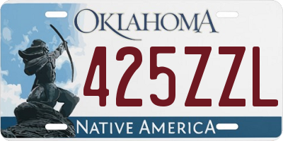 OK license plate 425ZZL