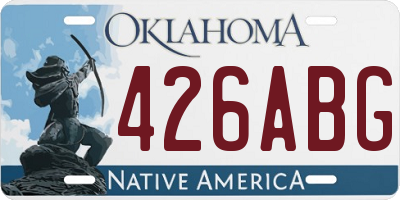 OK license plate 426ABG